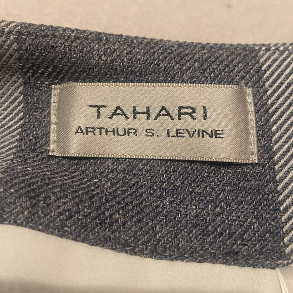 TAHARI ARTHUR S. LEVINE Size 8 Lined Window Pane Pencil Skirt Gray & White - Picture 5 of 10